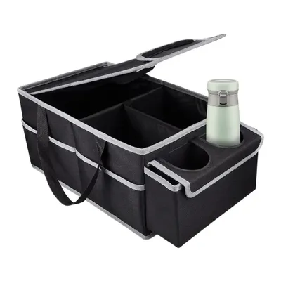 Immagine prodotto di Organizzatore pieghevole per il bagagliaio dell'auto, 48 cm, con portabevande