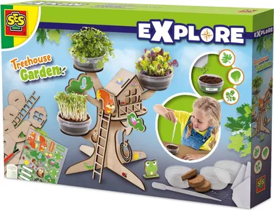 Produktbild von Gartenbaumhaus für Kinder, Spielhaus im Freien, sicher und unterhaltsam