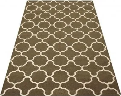 Productafbeelding van Kelim tapijt, kleur donkerbruin (155x240 cm)