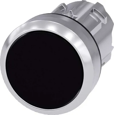 Immagine prodotto di Anello frontale del pulsante Siemens in metallo, lucido, attuatore piatto nero SIRIUS ACT 3SU1050-0AB10-0AA0 1 pz