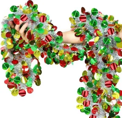Produktbild von Famanu Weihnachtsgirlande 10m - Silber