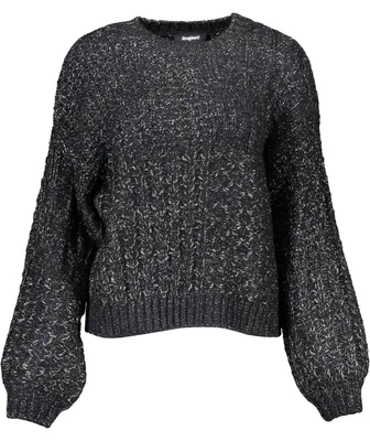 Image de DESIGUAL Pull femme 21WWWJFBM Couleur : Noir, Taille : XL