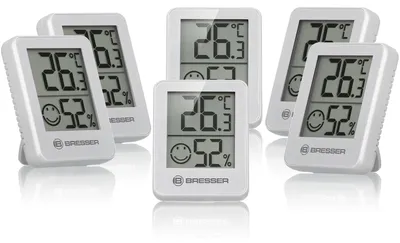Produktbild von Bresser Optics 7000015GYE000, Digital, Rechteckig, CR2032, 3 V, 0 - 50 °C, 45 mm