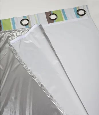 Produktbild von MOONDREAM ThermActiv® Thermofutter Sommer für Vorhänge | Hitzeisolierung | Patentierte Technologie | Befestigung via Klettband | Grau MC8011 | 135B x 240H cm