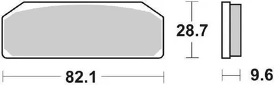 Produktbild von sbs Bremsbeläge Satz 845DS