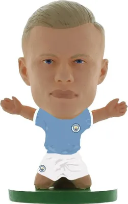 Produktbild von Manchester City FC - Fußball-Figur "Erling Haaland", "SoccerStarz" TA10008 (Einheitsgröße) (Blau/Weiß)