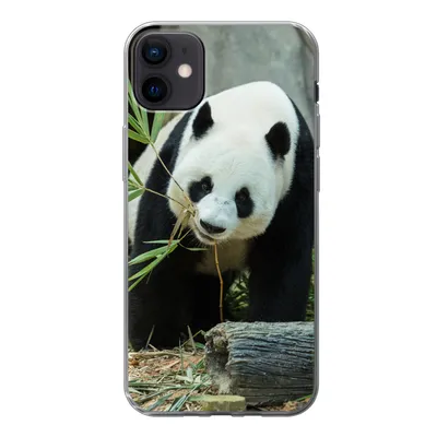 Produktbild von MuchoWow® Handyhülle Schutzhülle Hülle für iPhone 12 mini Panda - Baumstamm - Höhle Silikon Softcase Handy Hülle - Bild