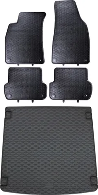 Produktbild von Gummi Fußmatten + Kofferraumwanne Set für Audi A4 8E B6 B7 Avant, Bj. 2001-2008
