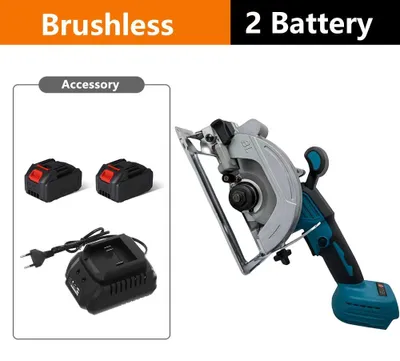 Produktbild von Akku-Kreissäge - 18V - Bürstenloser Motor - 12,7 cm Sägeblatt - Handgeführt für Holzarbeiten - 2 Akkus