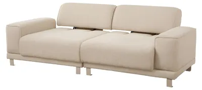 Produktbild von Stoffbeiges 3-Sitzer Sofa – Designersofa und Polstermöbel für Ihr Wohnzimmer
