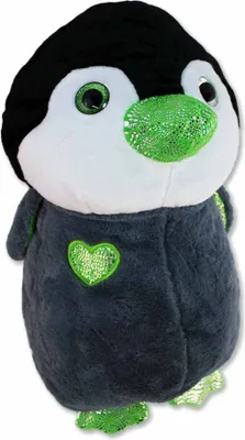 Produktbild von Pinguin grün aus Plüsch mit Herz - ca. 50 cm