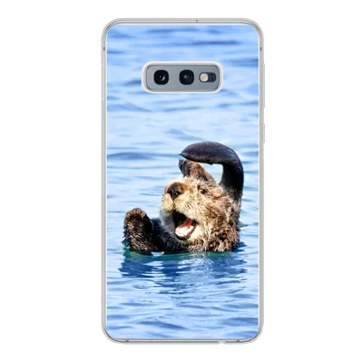 Produktbild von MuchoWow® Handyhülle Schutzhülle Hülle für Samsung Galaxy S10e Seeotter - Lustig - Wasser - Kinder - Jungen - Mädchen - Kind Silikon Softcase Handy Hülle - Handy