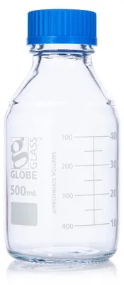 Medienflasche 500 ml GL45, Borosilikatglas, 10er-Pack