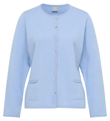 Produktbild von Rabe Damen Pullover aus Cashmere mit Rundhalsausschnitt Hellblau Größe 42