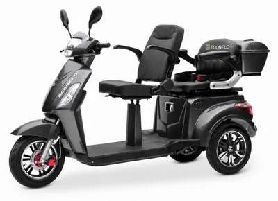 Produktbild von E-Seniorenmobil Billy 2.0, Blei-Akku, 3-Rad, 1000 Watt, Grau
