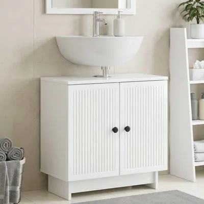 Productafbeelding van Maison Exclusive - Wastafelmeubel EDE, hoogglanzend wit, 59,5 x 31,5 x 59 cm