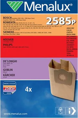 Produktbild von MENALUX Staubsäcke für Electrol/Progr/Zan/Delonghi/DirtDevil (5Stk.) 2585 P
