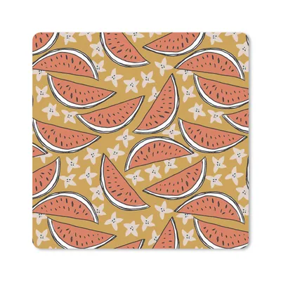 Produktbild von MuchoWow® Mauspad Mousepad Sommer - Seestern - Wassermelone 30x30 cm - Mousepads - Maus Mat - Pad - Mausunterlage - Gaming