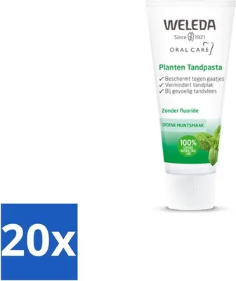 Image de WELEDA - Dentifrice végétal - 75 ml - Pack avantage - 20 pièces