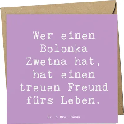 Produktbild von Mr. & Mrs. Panda Glückwunschkarte Spruch Bolonka Zwetna - Lavendeltraum - Geschenk, faltkarte, kleine Hunde, verspielte, Hunderasse, doppelkarte, Grußkarte, Klappkarte