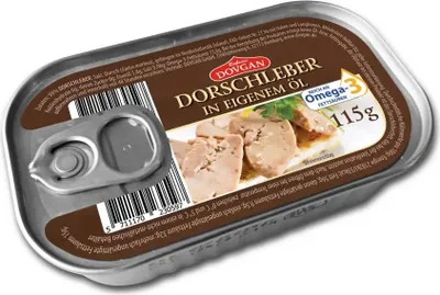 Produktbild von DOVGAN Dorschleber in eigenem Öl 115g