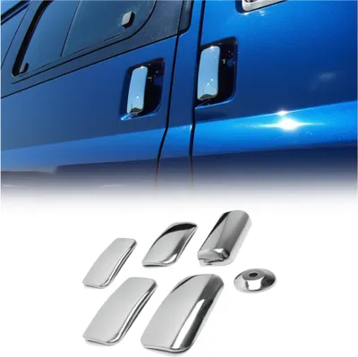 Image de Couverture de poignée de porte pour Ford Transit 2000-2014 en Acier Inox 6Pcs