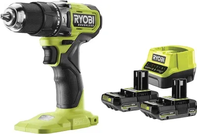 Immagine prodotto di Trapano avvitatore a percussione a batteria Ryobi RPD18BL1-2C20S 18 V brushless 2 x 2 Ah