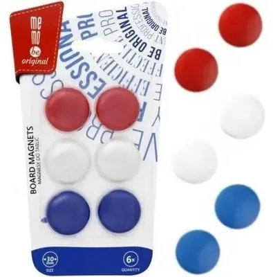 Productafbeelding van Magneetjes voor whiteboards, 30 mm, 6 stuks, merk MemoBe
