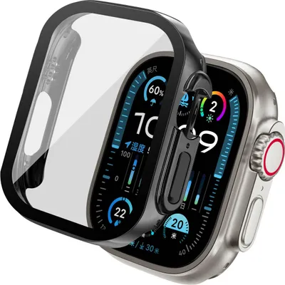 Productafbeelding van imoshion Full Cover Shiny Hardcase voor de Apple Watch Ultra / Ultra 2 / Ultra 3 - 49 mm - Zwart