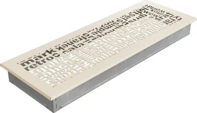 Produktbild von Lüftungsgitter ABC 17x49 Creme