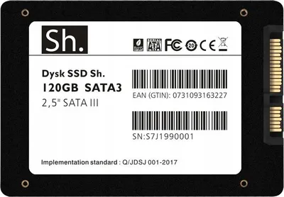 Produktbild von SSD Sh. 120GB SATA III 2.5" 540MB/S ULTRA 7MM 3D NAND FÜR PC/NOTEBOOK