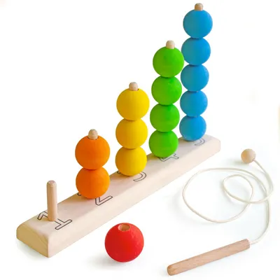 Produktbild von Montessori Holzspielzeug "Buntes Zählen“