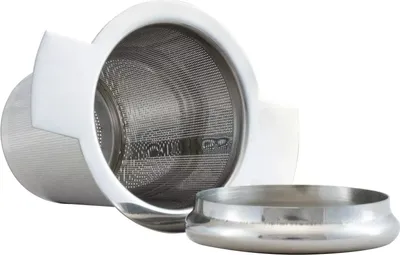 Zdjęcie produktu dla Cebador – ogromny filtr do herbaty ze stali nierdzewnej – duże sitko do dzbanka lub filiżanki – bez resztek herbaty – solidna konstrukcja – 10,8 x 5,3 x 7,4 cm