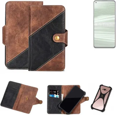 Produktbild von K-S-Trade Handyhülle Schutzhülle Bookstyle Case kompatibel mit Realme GT2 Klapphülle Cover Hülle Schutztasche 1x