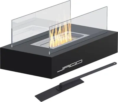 Obrázek produktu pro JAGO Stolní krb nerezový, černý, 350 x 182 x 146 mm