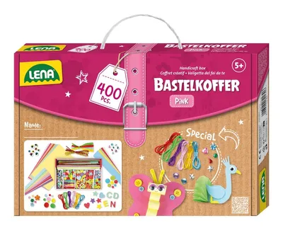 Produktbild von LENA®|Simm Bastelkoffer, pink, Faltschachtel
