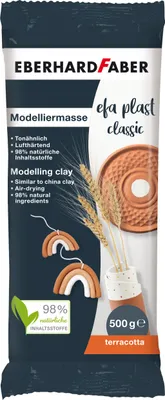 Obrázok produktu pre Eberhard Faber EFA Plast, Modelárska hlina, Terakota, Detské, 1 kusov, 1 farba/farieb, Chlapec / dievča