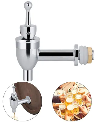 Zapfhahn Getränkespender Wasserhahn Chrom 12 mm