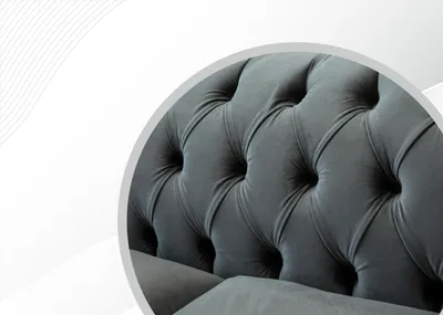 Produktbild von Chesterfield Textil Sofa 2 Sitzer Luxus Sofa Polster Sofas Design Stoffsofas Neu
