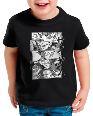 Produktbild von style3 Saiyan Heroes Kinder T-Shirt super dragon saiyan z gt