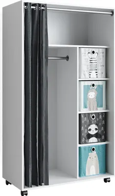 Produktbild von Kleiderschrank Vicco Doros Weiß 100 x 168 cm, Model 40639