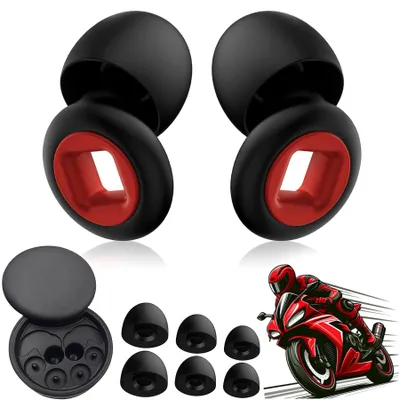 Image de Solidchoice - Bouchons d'oreille réutilisables avec une réduction du bruit de 27 dB
