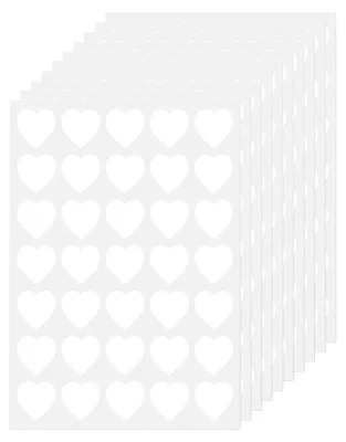 Produktbild von Herz-Aufkleber – Selbstklebende Etiketten – Weiß – 25 mm – 700 Stück