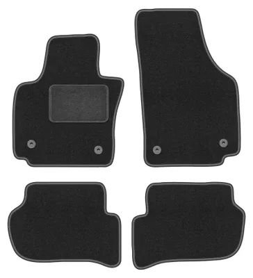 Productafbeelding van Velours automatten voor Seat Toledo III 2004-2012 (MPV) – 4-delig, grafiet, op maat – Wielganizator LUX