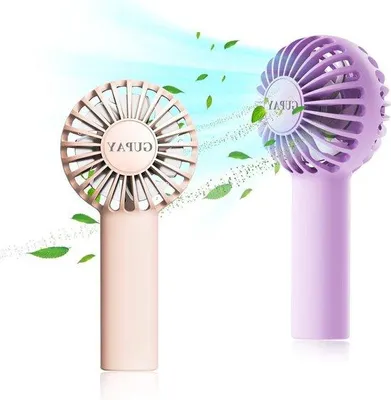 Immagine prodotto di Piccolo ventilatore portatile USB, 2 velocità, per viaggi, ufficio, interni