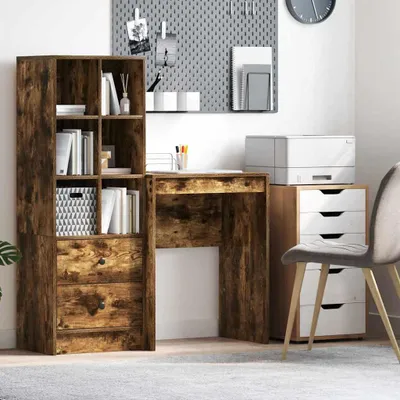 Zdjęcie produktu dla Maison Exclusive – biurko z dębu wędzonego 60 x 40 x 76 cm