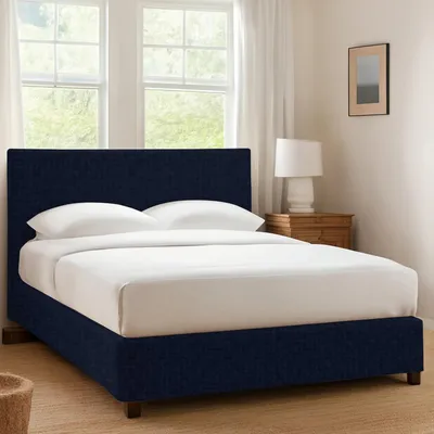 Immagine prodotto di Dmora Letto Singolo Dagenham 110x213 cm Marrone Scuro, Sfoderabile Contenitore  Italy