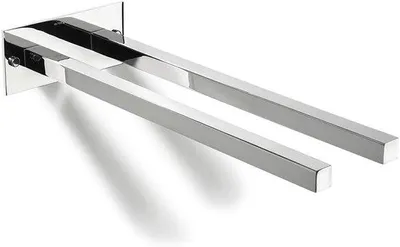 Obrázek produktu pro Držák na ručníky, 40 cm - Montáž na zeď - Leštěná nerezová ocel SUS304 - vzhled pro koupelnu