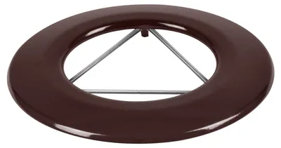 Produktbild von Raik Rauchrohr / Ofenrohr Emaille 150mm - Wandrosette mit Feder Braun