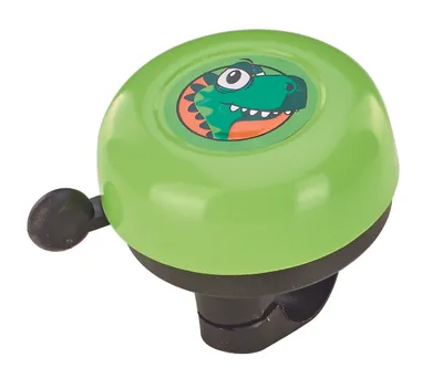 Produktbild von Prophete 5028 Kinderrad-Glocke, grün mit Dino-Motiv